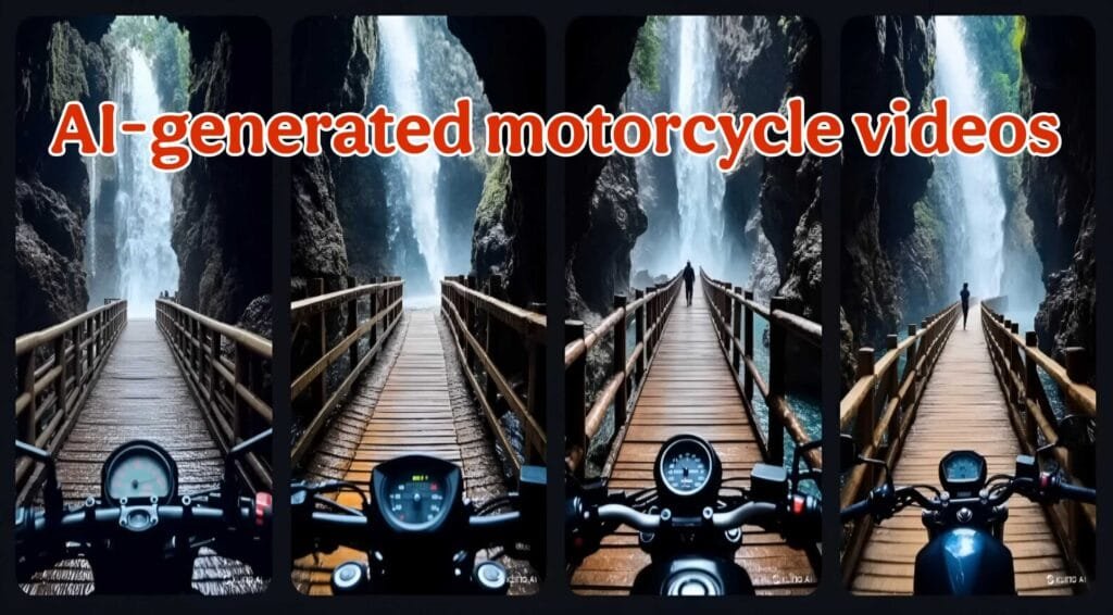 AI-generated motorcycle videos